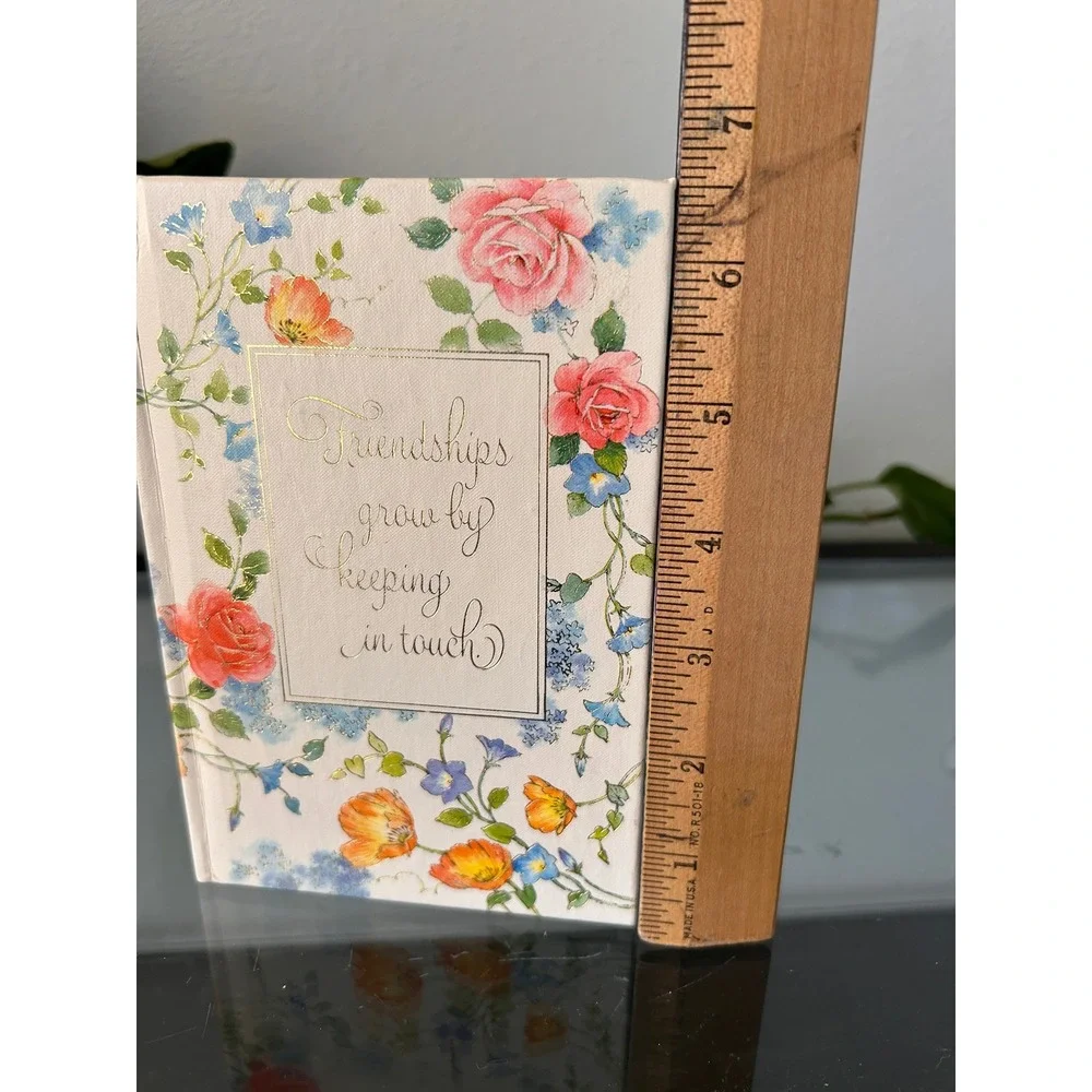Vintage 1980 Hallmark Floral Address Book 